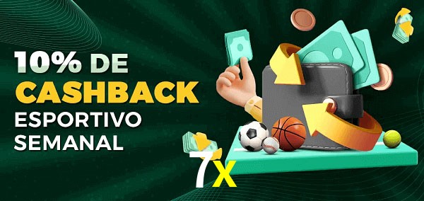 10% de bônus de cashback na 7x